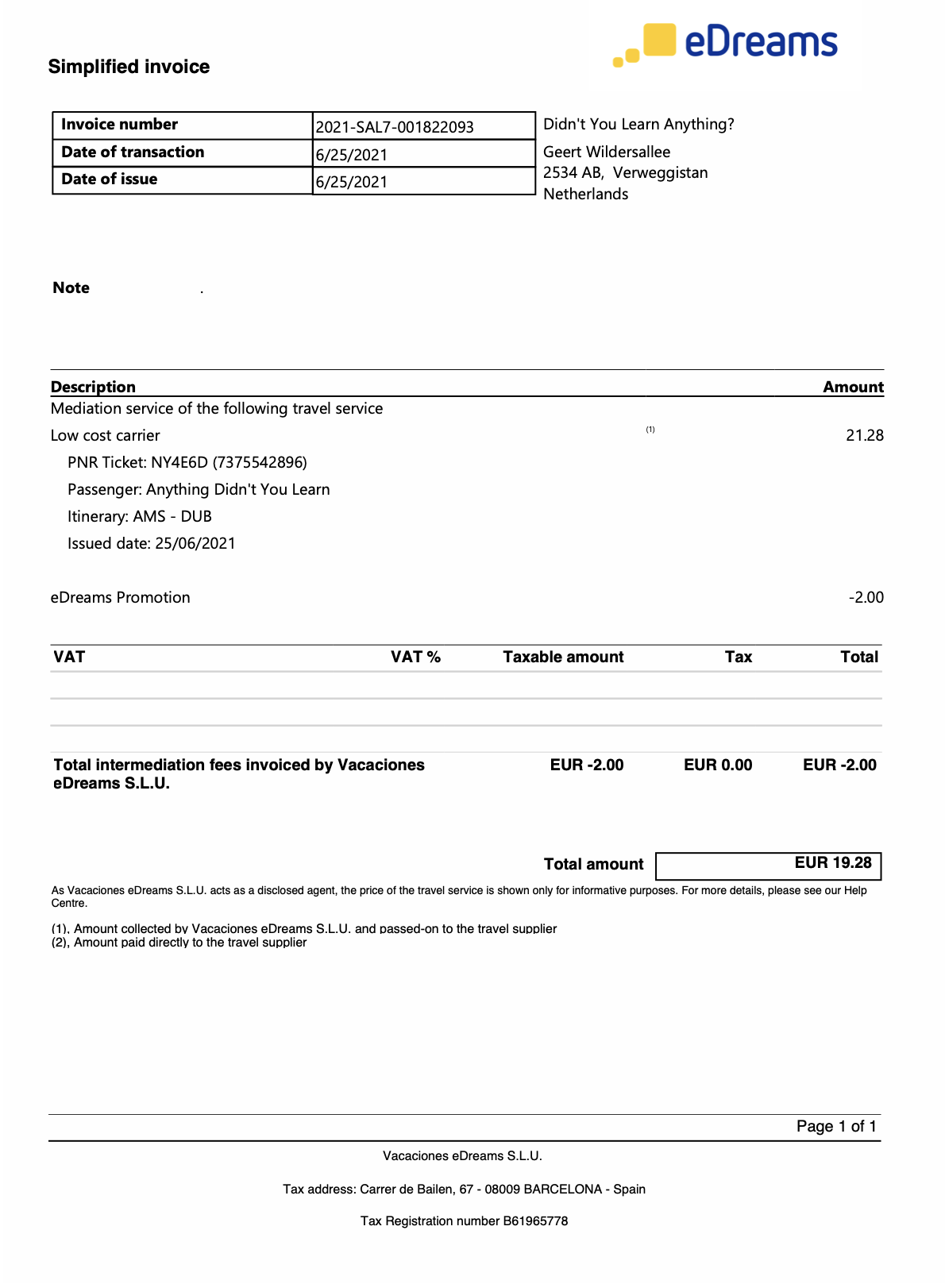 invoice